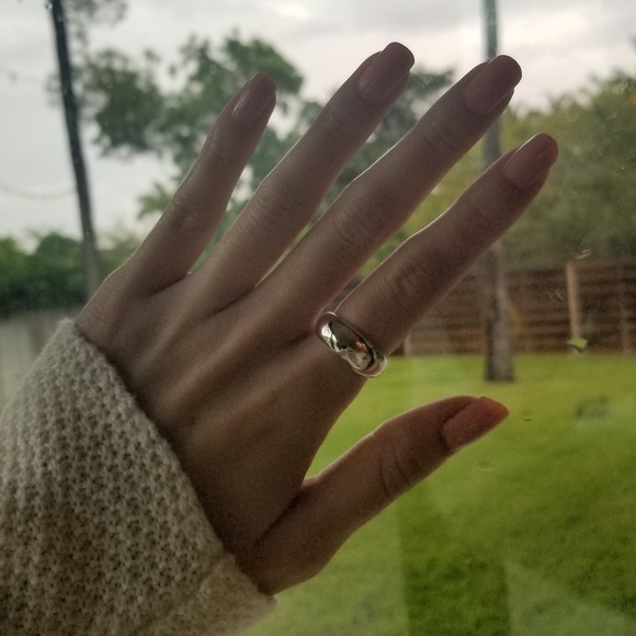 925 Sterling Silver Statement Dome Ring - Picture 4 of 4